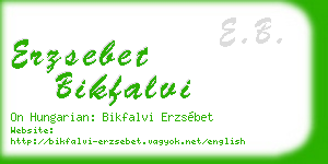 erzsebet bikfalvi business card