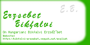 erzsebet bikfalvi business card